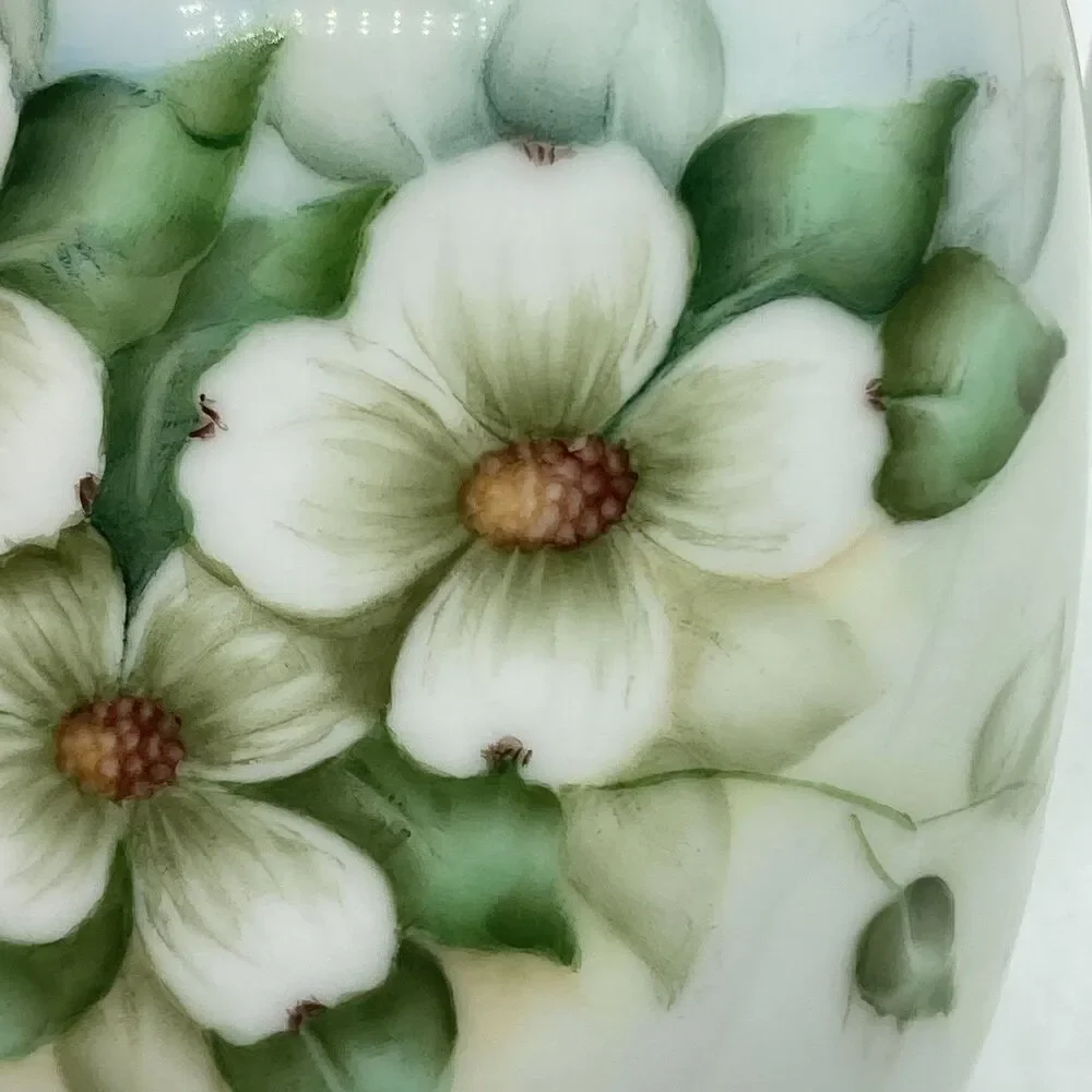 Vtg Arzberg Bavaria Germany Handpainted Dogwood Flowers Porcelain Pitcher 6.5